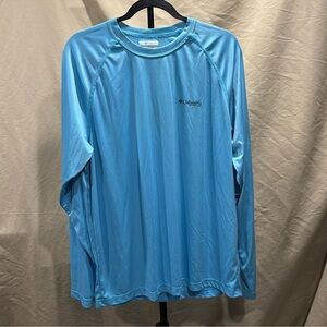 Columbia Men's Sky Blue Long Sleeve Shirt